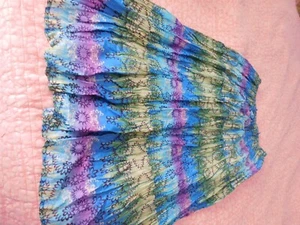 JANE ASHLEY, NWT, PM SKIRT w/ elastic waist band & drawstring waist, 100% cotton - Picture 1 of 3