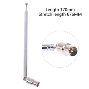Telescopic DVB-T Antenna 7 Sections 15dbi DVB-T TV HDTV Radio DVD Antenna^qiBHO - Zdjęcie 1 z 7
