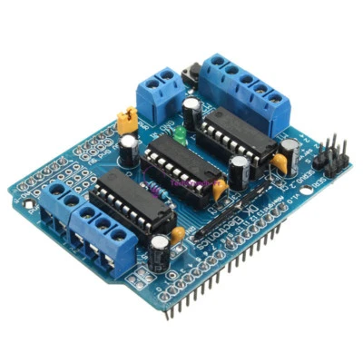 L293D Motor Drive Shield Expansion Board For Arduino Duemilanove Mega2560 - Photo 1/4