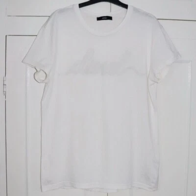 Diesel Sully T Shirt Size Large Women’s Off White Colour Crew Neck Top Pre Loved - Image 1 of 4