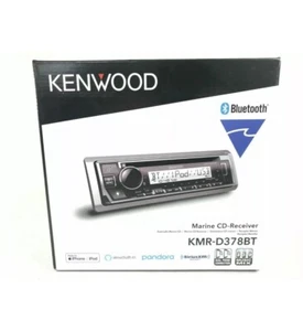 Kenwood KMR-D378BT Marine Bluetooth CD Android iPhone Alexa Pandora XM USB Aux - Picture 1 of 11