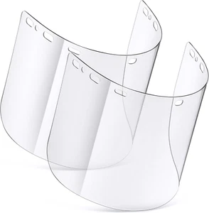 2 Pack Clear PETG Face Shield Compatible with MCR Safety 181640, 16X8X0.06 - Picture 1 of 12