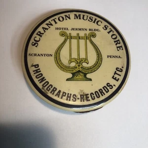 Rare 1922 Vintage Scranton Music Hotel Jermyn Record Duster Advertising - Picture 1 of 3
