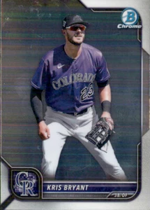 2022 BOWMAN CHROME COLORADO ROCKIES - KRIS BRYANT #72 - Picture 1 of 2