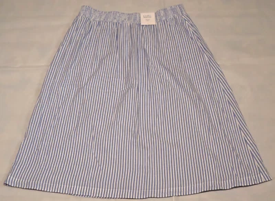 Croft & Barrow falda a rayas talla L (NUEVA CON ETIQUETAS) 35W x 29L Foto 1 de 4