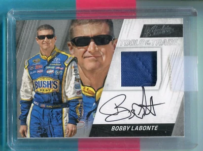 BOBBY LABONTE BUSH'S 2017 ABSOLUTE RACING TOOLS OF THE TRADE RELIC AUTOGRAPH - Image 1 of 2
