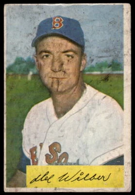 Del Wilber 1954 Bowman #178 Boston Red Sox - Image 1 of 2