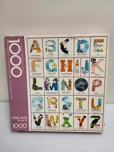 Vtg Springbok Puzzle, Chicago A To Z, 1984 1000pc New - Picture 1 of 4