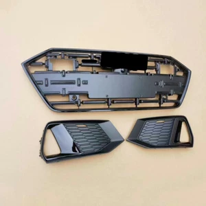 3pcs For Audi A7 S7 Front Bumper Grill Fog Light Grille Cover 2019 2020 21-2023 - Picture 1 of 2