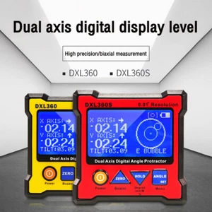 DXL360/DXL360S Dual Axis Inclinometer Digital Angle Protractor Level Meter Gauge - Picture 1 of 26