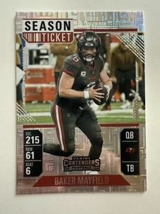 2024 Panini Contenders Baker Mayfield #92 Season Ticket Mojo Tampa Bay Bucs FOTL - Picture 1 of 2