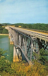 Highway 27 Bridge Burnside, KY East Fork Lake Cumberland Vintage Postcard - Picture 1 of 1