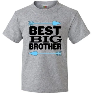 Inktastic Best Big Brother Youth T-Shirt Children Sibling New Expecting Little - Picture 1 of 2