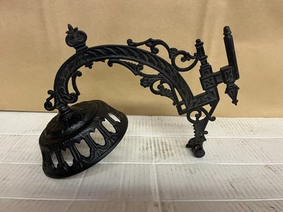 Lámpara de aceite victoriana de hierro vintage soporte de vela aplique gótico 12" Foto 1 de 4