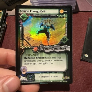 DBZ Dragon Ball Z FOIL Saiyan Energy Drill 87 CCG Cell Games Saga - Picture 1 of 3