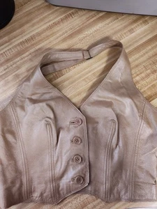 Chaleco de Cuero Forever Twenty One Talla Lg (8-10) Divertido Moda Verano Sexy Coqueto - Imagen 1 de 6