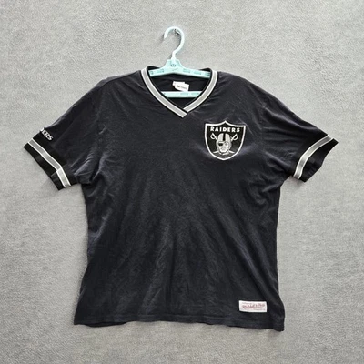 Camisa Oakland Raiders Mujer MEDIANA Negra Retro Mitchell & Ness Logo Camiseta Foto 1 de 4