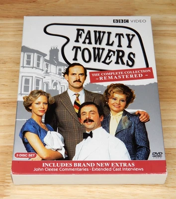 Fawlty Towers: The Complete Collection (DVD, 3 Disc Set) 70s British TV Series - Imagem 1 de 3