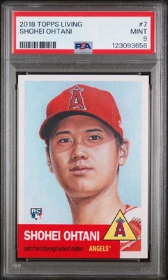 2018 Topps Living #7 Shohei Ohtani PSA 9 MINT RC angels rookie dodgers mvp - Image 1 of 2