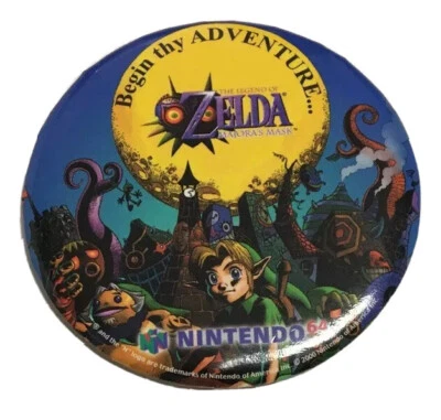 Vtg The Legend Of Zelda Majora’s Mask Pin Nintendo 64 Video Game Collectible - Image 1 of 4