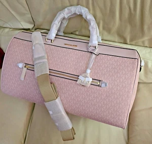 Bolso de viaje Michael Kors Jet Set extra grande firma lona viaje vacaciones NUEVO - Imagen 1 de 20