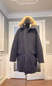 LORO PIANA 100% CASHMERE STORM SYSTEM 100% DOWN COAT NAVY XL PRISTINE RARE - Picture 1 of 24