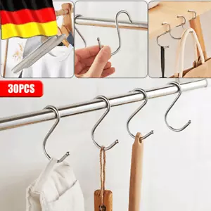 Fleischerhaken S Haken Küchenhaken Edelstahl Räucherhaken Fleischhaken 30x DHL - Bild 1 von 12