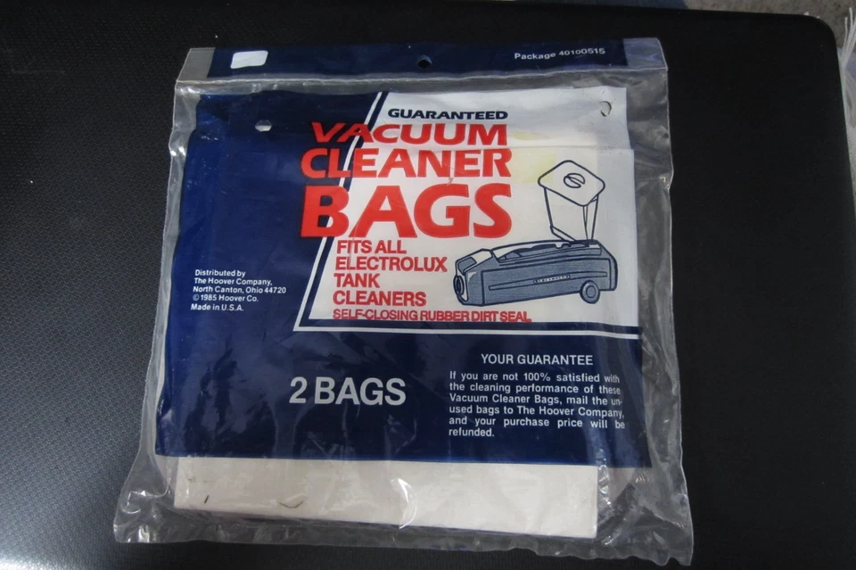 2-pack Hoover Style C Filter Bags for Electrolux Tank Cleaners 40100515