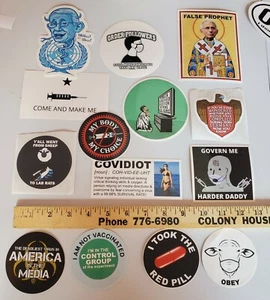 TRUST GOVERNMENT STICKERS CONFEZIONE VARIETÀ BILL GATES RICERCA VACCINI 🙂 MASCHERA 🙂 - Foto 1 di 12
