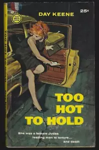 Too Hot to Hold Day Keene 1959 1st edition Vintage Paperback Mystery - Picture 1 of 1