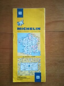 Carte Michelin « Le mans - Paris » N°60
