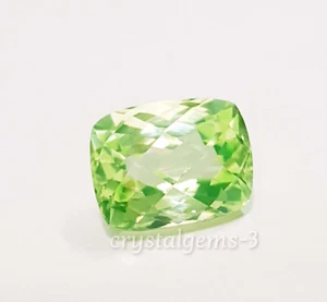 Cojín de zafiro verde claro certificado de 7,70 quilates piedra preciosa suelta de alta calidad - Imagen 1 de 6