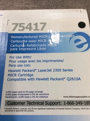 ELITE IMAGE Laser Toner Compatible With Q2610A For Use W/ HP LaserJet 2300 - Image 1 of 4
