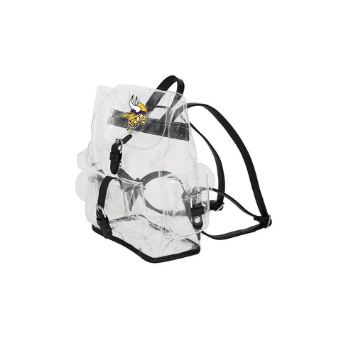 Football Minnesota Vikings Lucia Clear Backpack 12" x 4.5" x 10" Licensed Cover