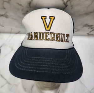 Vintage Vanderbilt Commodores Adjustable Snapback Trucker Foam Mesh Hat - Picture 1 of 10