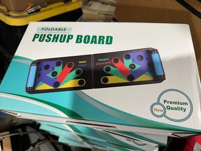 9 in 1 Push Up Rack Board System Fitness Workout Train Gym Exercise Stands - Image 1 of 4