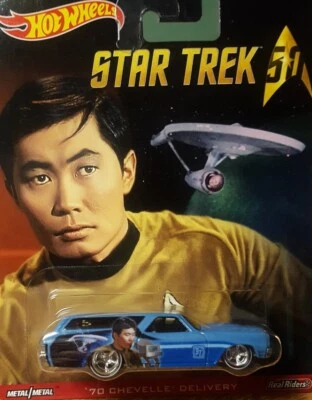 Hot Wheels Pop Culture Star Trek '70 Chevelle Delivery 1:64 Real Riders 2015 New - Image 1 of 4