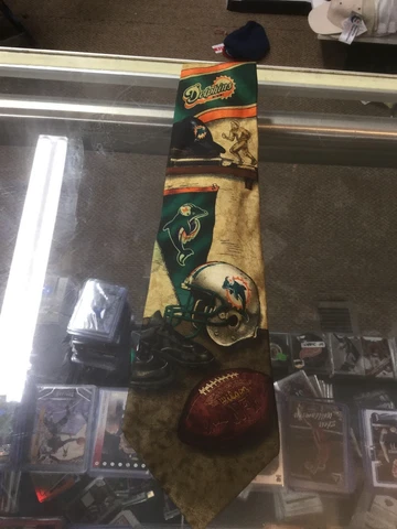 Vintage Miami Dolphins 100% Silk Neck Tie New With Tags!!! Cover