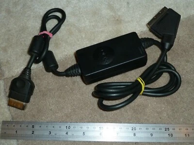MICROSOFT XBOX ORIGINAL OFFICIAL ADVANCED RGB SCART TV AV LEAD CABLE OPTICAL OUT - Image 1 of 2