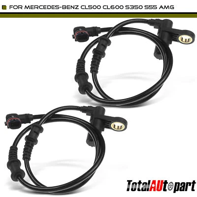 2x Sensores de velocidad de rueda ABS para Mercedes-Benz CL500 S430 S600 delantero izquierdo y derecho Foto 1 de 4