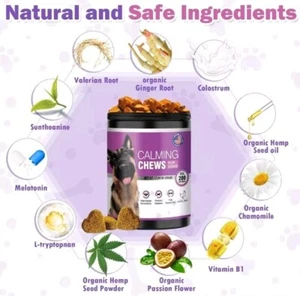 Calming Chews for Dogs Hemp Chicken Flavor Anxiety Relief Natural Treats 150... - Picture 1 of 11