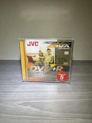 JVC DVD-R 120 min 4.7 GB Recordable Disc - 5 Pack - new, factory sealed - Image 1 of 2