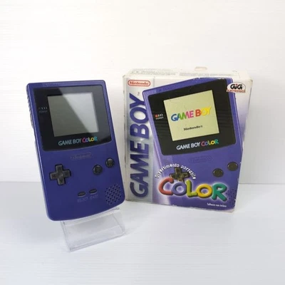 Nintendo GAME BOY COLOR Viola Console Portatile con SCATOLA Originale - Immagine 1 di 4