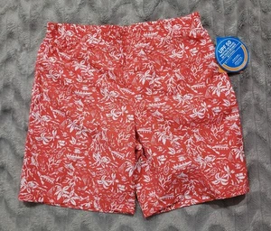 Columbia Boys Youth XL Palmntree Orange Swim Trunks Shorts NWT - Picture 1 of 6