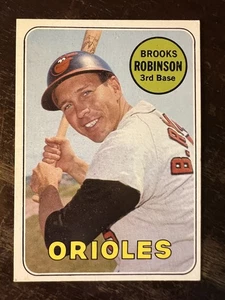 1969 Topps #550 - BALTIMORE ORIOLES HOF 3B BROOKS ROBINSON 69358 - Bild 1 von 2