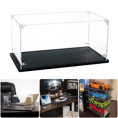 Acrylic Display Case for 1:18 Diecast Car Model Storage Box Dust Proof Glue Free - Image 1 of 4