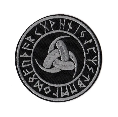 Triple Horn Of Odin Patch | Wōden God Viking Germanic Norse Mythology Band Logo - Image 1 of 2