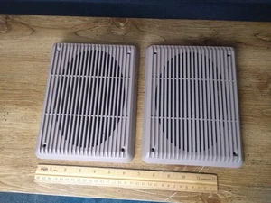 Ford Ranger Mazda pickup rear SPEAKER COVER GRILLS Tan left and right 93-97 PAIR - Picture 1 of 5