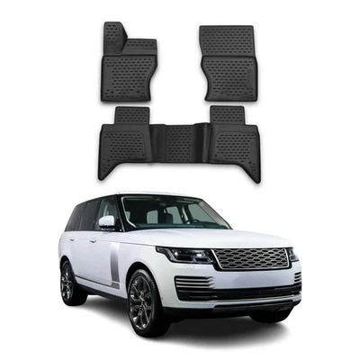 OMAC Floor Mats Liner for Land Rover Range Rover 2018-2021 Black TPE All-Weather - Image 1 of 4