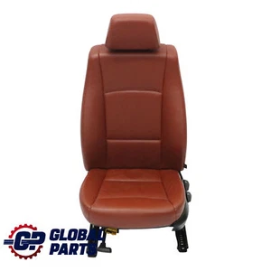 BMW X1 E84 Asiento Delantero Izquierdo Interior Cuero Nevada Rojo Marrón - Imagen 1 de 14